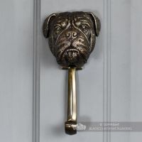 Front View of the Bullmastiff Door Knocker 