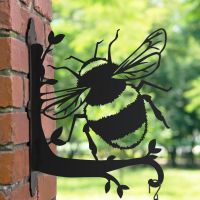 Hanging Basket Bracket with Bumblebee Topper
