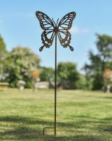Rustic Steel Butterfly Garden Lawn Spike