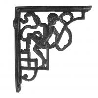 Cast Iron Shelf Bracket finished in Black
