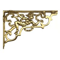 Polished brass Large Cherub shelf bracket
