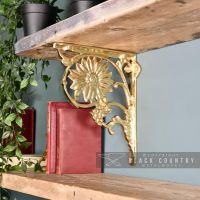 Sunflower Brass Brackets 27 x 21cm Sunflower Brass Brackets 27 x 21cm