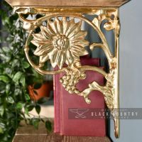 Sunflower Brass Brackets 27 x 21cm Sunflower Brass Brackets 27 x 21cm