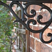 Close up of scroll detailing 