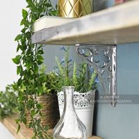 Bright Chrome Coalbrookdale Shelf Bracket 18 x 13cm