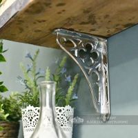Bright Chrome Coalbrookdale Shelf Bracket 18 x 13cm