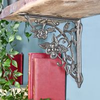 Flowers and Vines Shelf Iron Bracket Flowers and Vines Shelf Iron Bracket