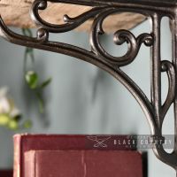 Ornate Shelf Brackets Finished In A Natural Iron