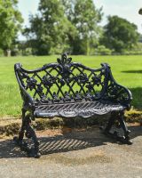 "Caddington" Cast Iron Bench - Black