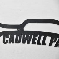 Cadwell Park Race Track Natural Steel Wall Art Close-Up