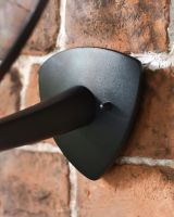 Close up of wall light back plate