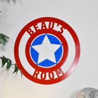 Personalised "Captain America" Wall Art in Situ 