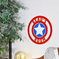 Personalised "Captain America" Wall Art in Situ 
