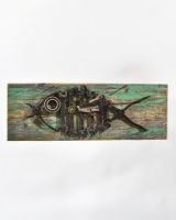 Recycled Metal Carp Wall Art