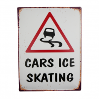 "Cars Ice Skating" Wall Sign