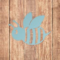 Light Cove Finish on Cartoon Bee Wall Art 