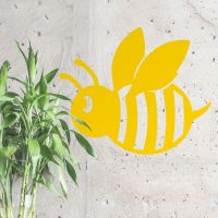 Yellow Cartoon Bee Wall Art 