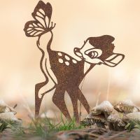 Rustic Cartoon Deer Silhouette Outdoors