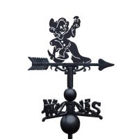 Close-Up of Cartoon "Diamond Wielding" Dwarf Topper