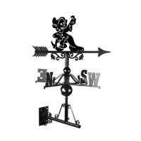 Mounted Cartoon "Diamond Wielding" Dwarf Weathervane
