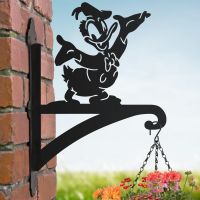 Hanging Basket Bracket with Cartoon Male Duck Mptif
