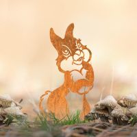 Cartoon Rabbit Iron Silhouette in Use Outdoors Cartoon Rabbit Iron Silhouette in Use Outdoors