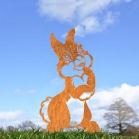 Cartoon Rabbit Iron Silhouette in Situ Cartoon Rabbit Iron Silhouette in Situ