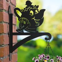 Hanging Basket Bracket with Cartoon Tea Pot & Cup Motif