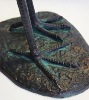 "For Always" Pair of Cast Iron Garden Crane Sculptures