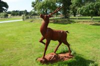 "Multree Park" Buck Sculpture in Cast Iron