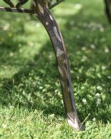 Close-Up of Antique Bronze Finish on Chair Leg