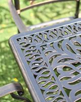 Close-Up of Cast Aluminium Frame & Antique Bronze Finish