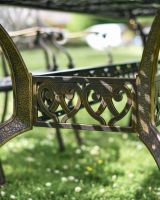 Close-Up of Leg Supports for Eight Seater Table & Chair Set