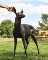 Standing doe sculpture to scale