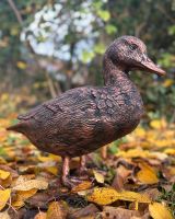 Duck Garden Sculpture In Bronze Duck Garden Sculpture In Bronze