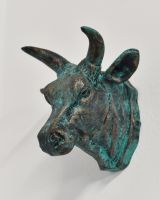 Side Of The Cast Aluminium Bull Face