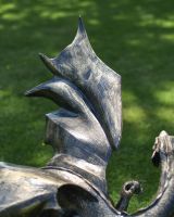 Close-Up of Dragon Wing on Garden Sculpture