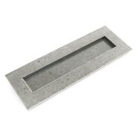 Cast Brass Traditional Letter Plate in Pewter  Cast Brass Traditional Letter Plate in Pewter