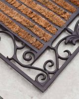 Close-Up of Boot Scraper in Two-in-One Doormat Close-Up of Boot Scraper in Two-in-One Doormat