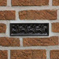 Cast iron air vent 9 x 3 finished in black installed