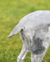 "Delksin" Lead Finished Cast Iron Stag Sculpture - Facing Right Back