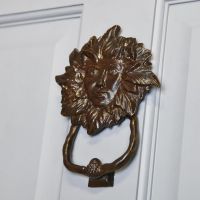 Black Cast Iron "Green Women" Door Knocker