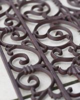 Cast Iron Handforth Ornate Fleur-de-Lys Door Mat Fleur de Lys