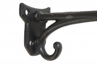 close up detail of screw holes on our cast iron hanging basket hook close up detail of screw holes on our cast iron hanging basket hook