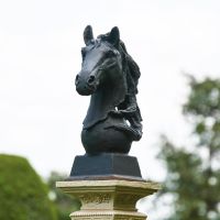 Horse Head Bust Created From Cast Iron Horse Head Bust Created From Cast Iron