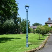 Cast Iron Lamp Post 3 metre Antique Green Glaze