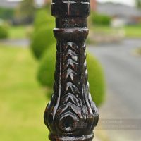 Cast Iron Lamp Post Column In Antique Brown