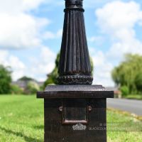 Cast Iron Lamp Post Column In Antique Brown