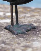 Close-Up of Freestanding Legs for Cast Iron Miniature "Eloise" Freestanding Pelican Garden Sculpture