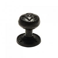 Cast Iron Ornate Patterned Door Knob Set